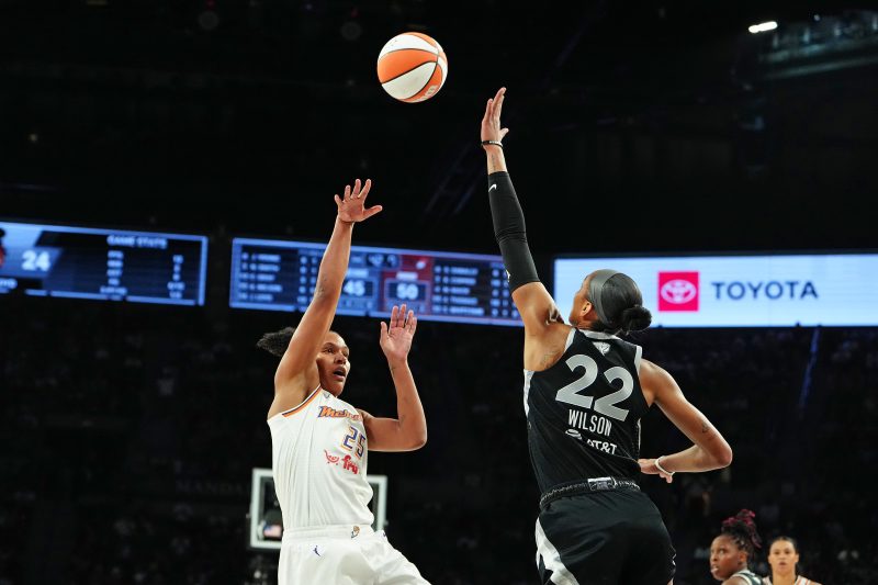 Dana Evans helps Aces hold off Mercury in Game 1 of WNBA Finals