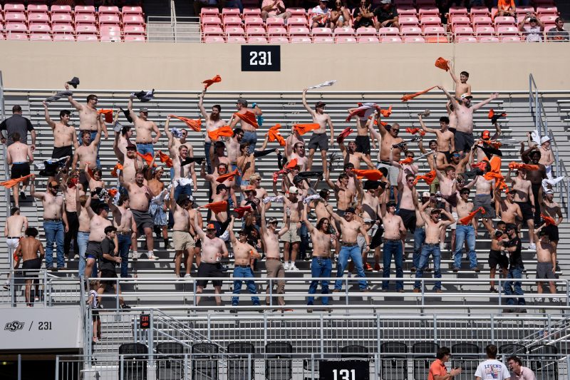 How a bet started a college football trend of shirtless fans
