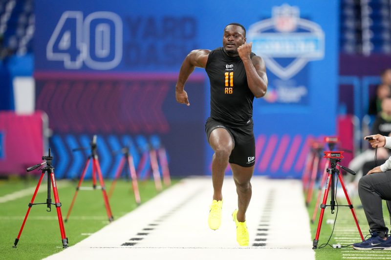 Top NFL draft RB prospect ‘disappointed’ with fast 40 time at combine